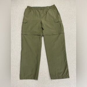 Columbia, Men's Cargo Convertible Pants Shorts, Size L Military Green